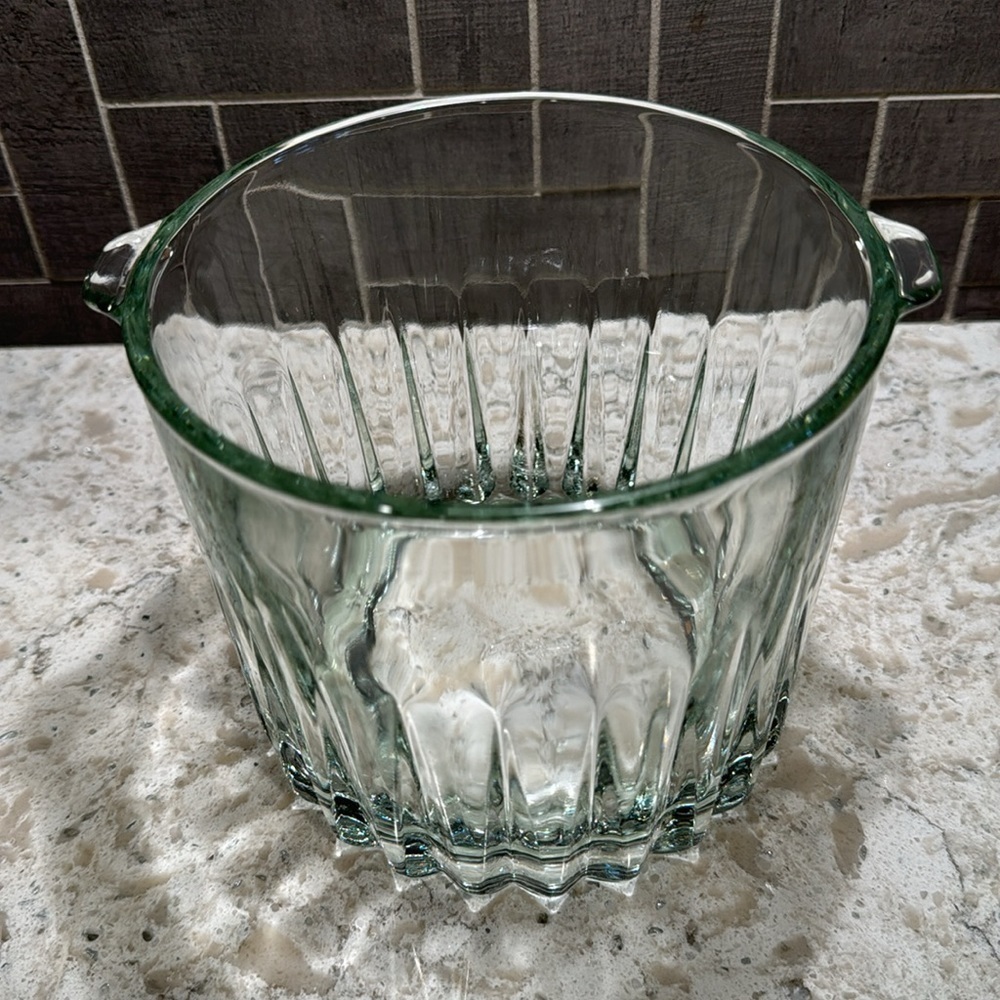 VINTAGE~CLEAR GLASS~CHAMPAGNE WINE CHILLER~ICE BUCKET~FORTECRISA MEXICO~NICE~G13